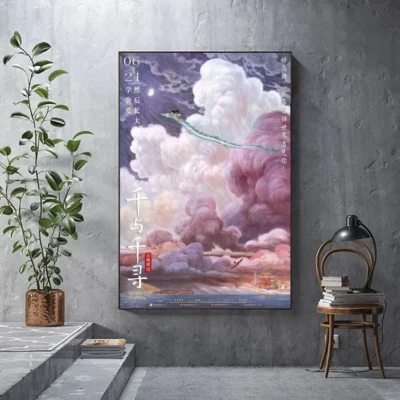 Spirited Away Colorful View Wall Art - Spirited Away Merch